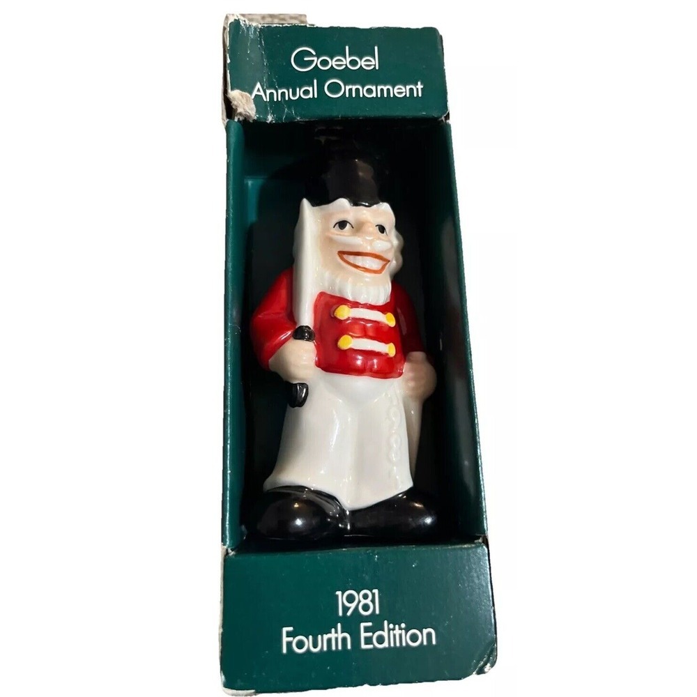 Goebel W Germany 1981 Dated Solider Annual Fourth Edition Vintage Ornament READ